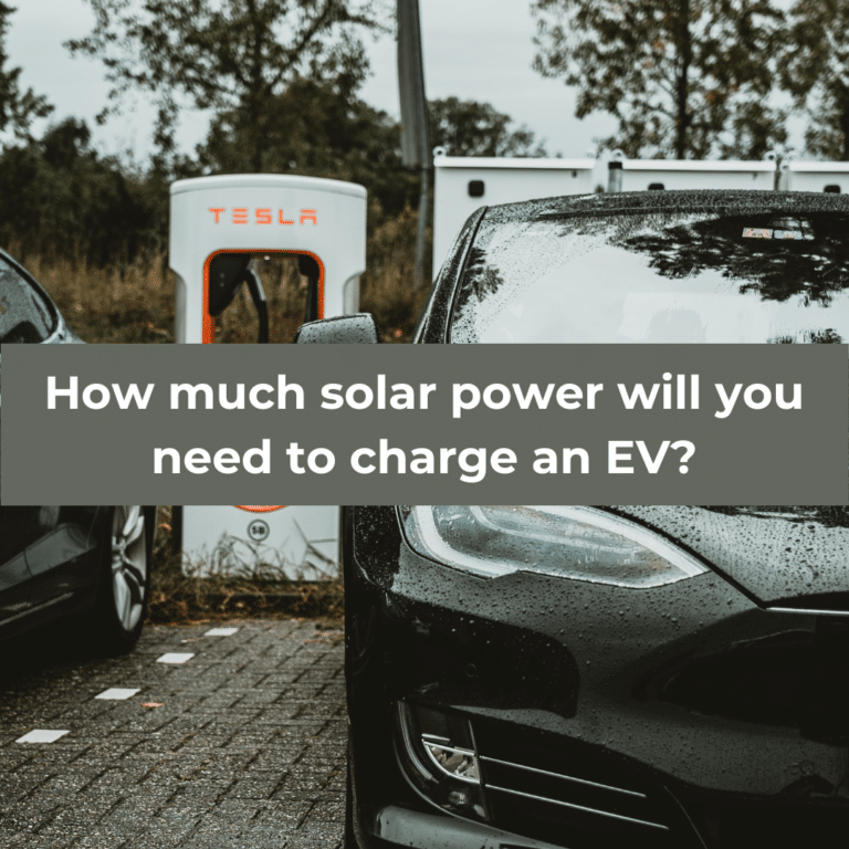 How much solar power will you need to charge an EV?